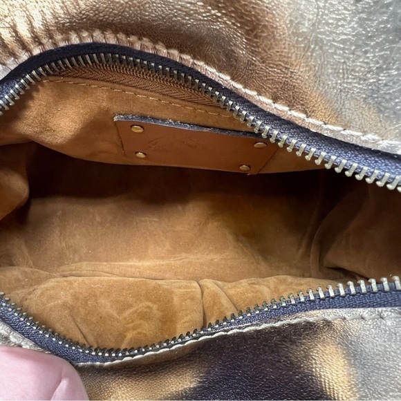 Patricia Nash Milburn Leather Crossbody Antique Bronze, New with Defects - Picture 4 of 12